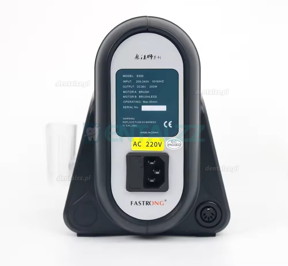 FASTONG S300 Mikrosilnik Bezszczotkowy Stomatologiczny 50000 obr./min z Końc&oacute;wką Polerską